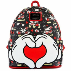 MICKEY AND MINNIE HEART HANDS MINI BACKPACK