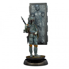 BOBA FETT AND HAN SOLO IN CARBONITE STATUE