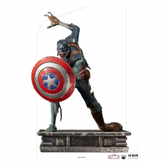 WHAT IF...? CAPTAIN AMERICA ZOMBIE STATUE 1/10